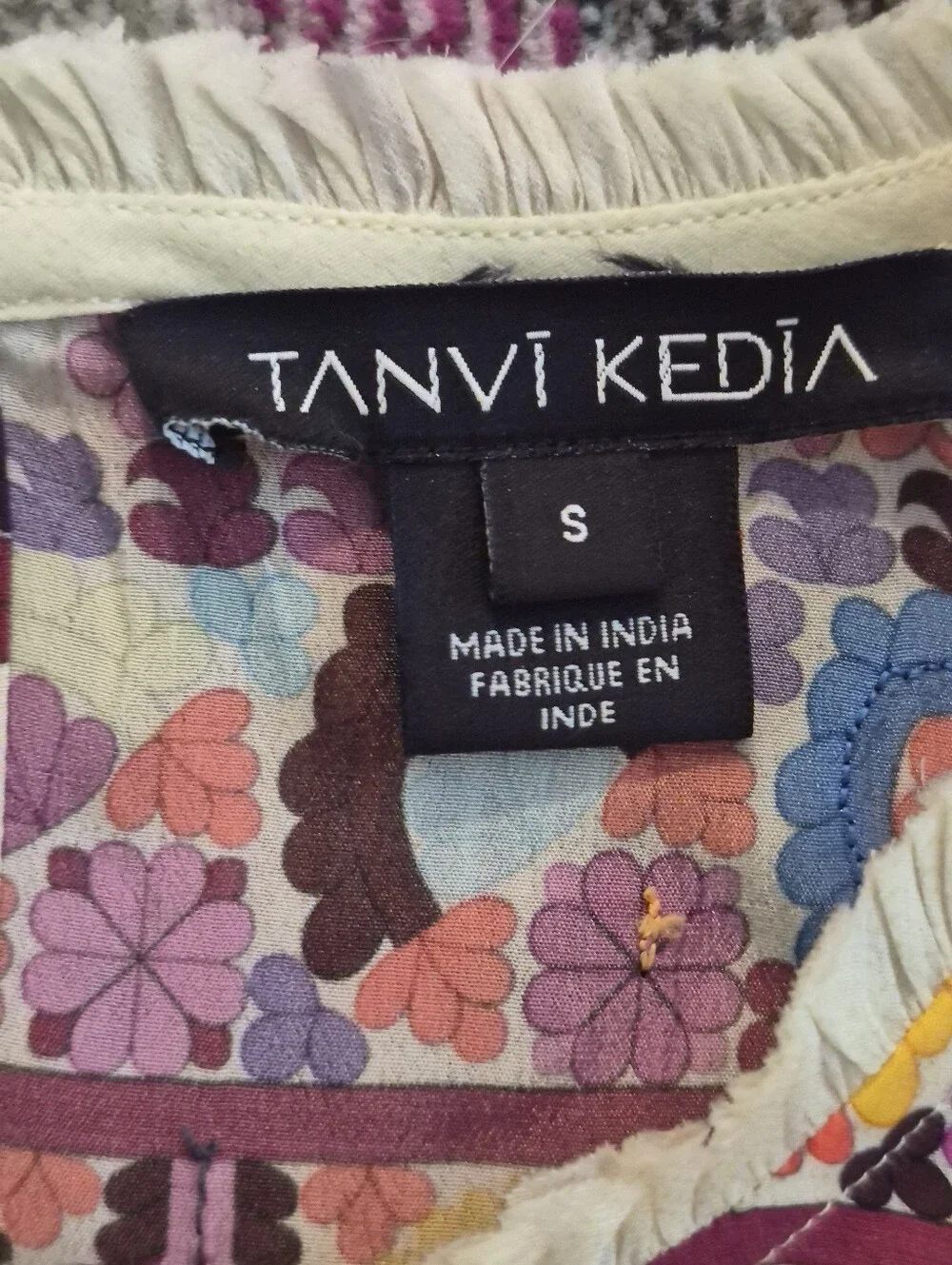 Anthropologie Tanvi Kedia Caltha Shift Bohemian Beaded Dress Size Small